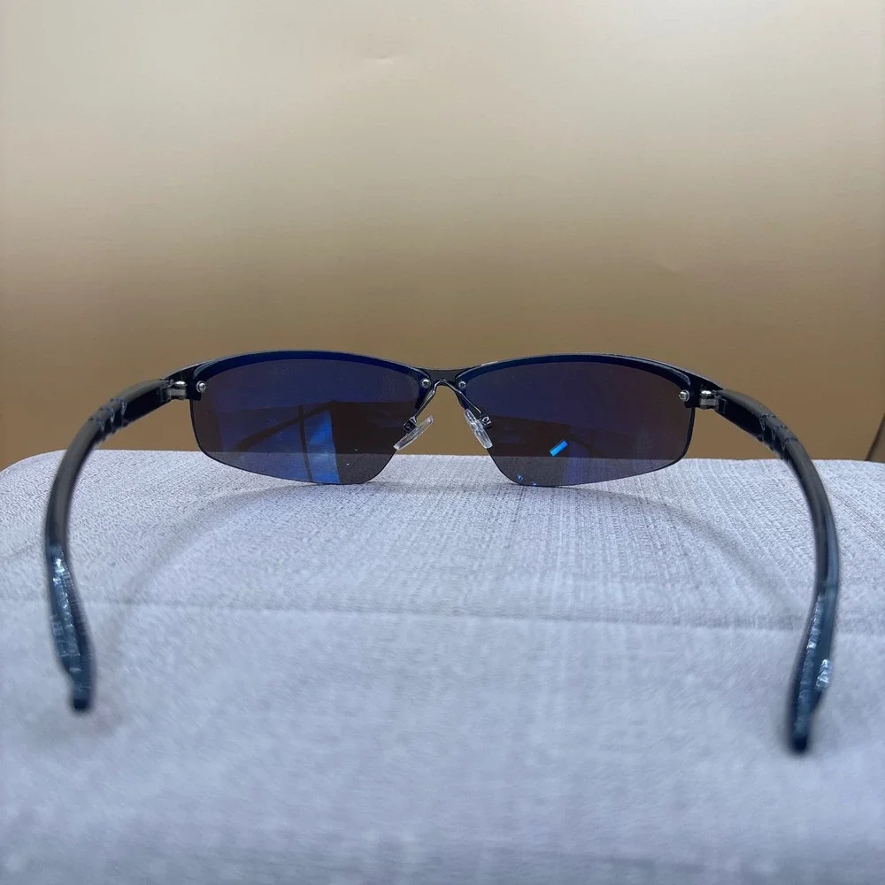 Foster Grant Sunglasses Mens OS Gunmetal Excellent Sporty Wrap Y2K NSC-12 FG0114